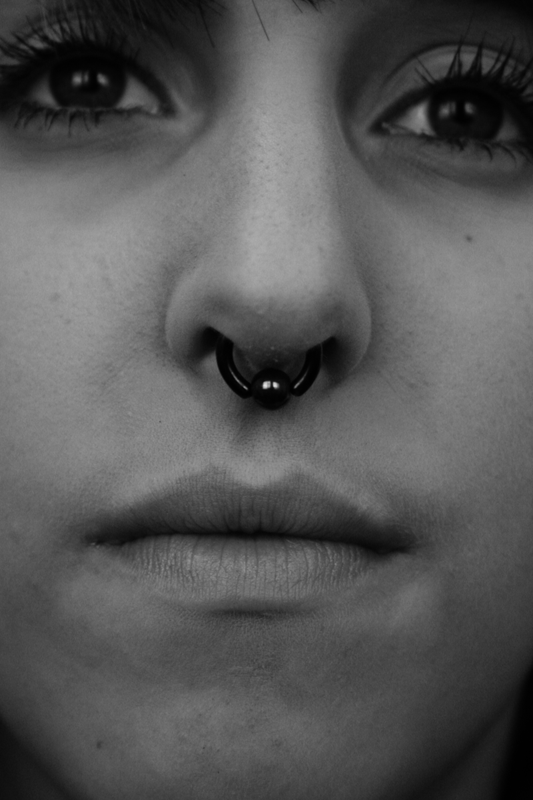 Septum piercing