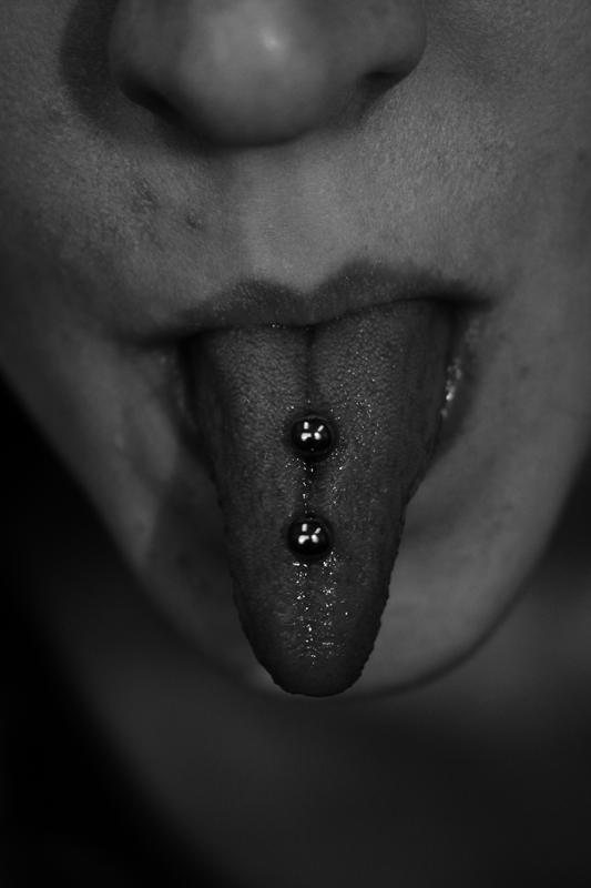 Tongue piercing